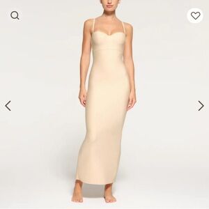 SKIMS BODY UNDERWIRE LONG DRESS | SAND NWOT